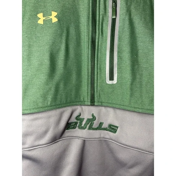 Under Armour JACKET Mens 3XL Infared Cold Gear Pullover USF South Florida Bulls